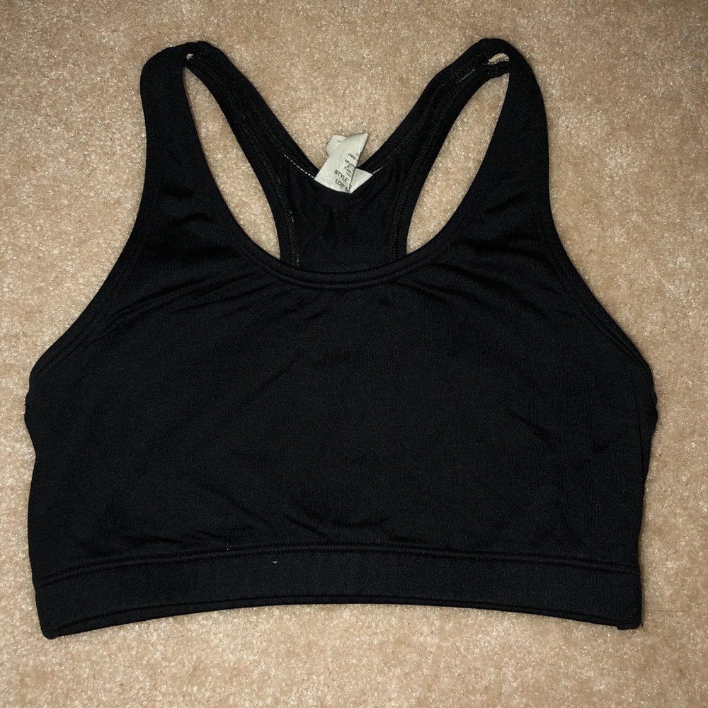 Body Wrappers Black Sports Bra